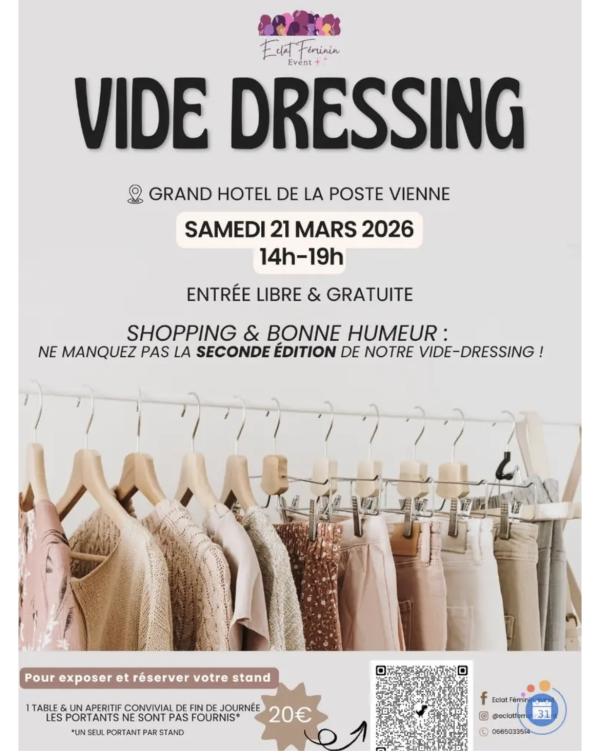 sortie à VIENNE, Isère. VIDE DRESSING PRINTANIER - 2ÈME ÉDITION Sortir à VIENNE(Isère). VIENNE.