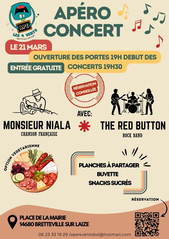 sortie à BRETTEVILLE SUR LAIZE, Calvados. APÉRO CONCERT Sortir à BRETTEVILLE SUR LAIZE(Calvados). BRETTEVILLE SUR LAIZE.