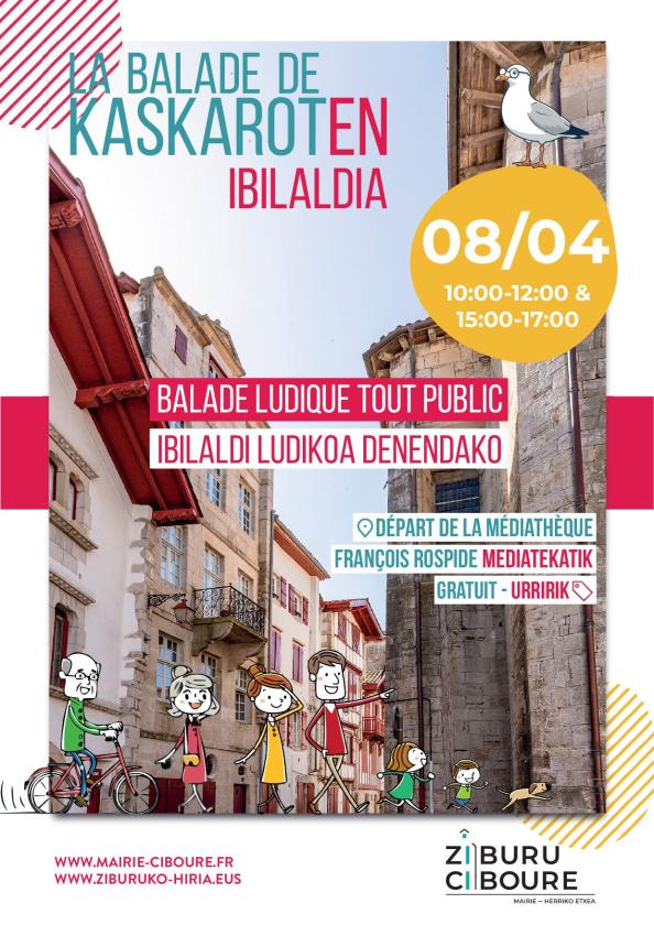 sortie à CIBOURE, Pyrénées Atlantiques. LA BALADE DE KASKAROT Sortir à CIBOURE(Pyrénées Atlantiques). CIBOURE.