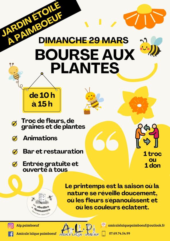 sortie à PAIMBOEUF, Loire Atlantique. BOURSE AUX PLANTES Sortir à PAIMBOEUF(Loire Atlantique). PAIMBOEUF.