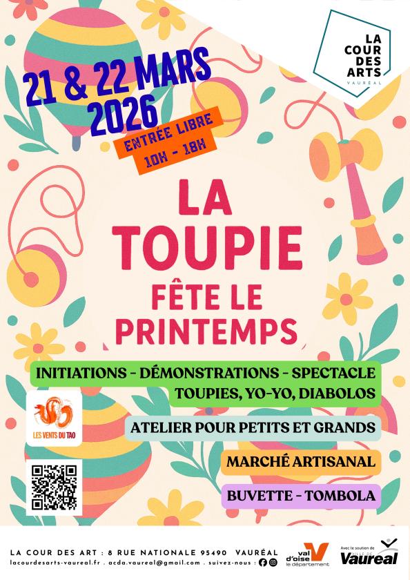 sortie à VAUREAL, Val d'oise. LA TOUPIE FÊTE LE PRINTEMPS À VAURÉAL 21 - 22 MARS Sortir à VAUREAL(Val d'oise). VAUREAL.