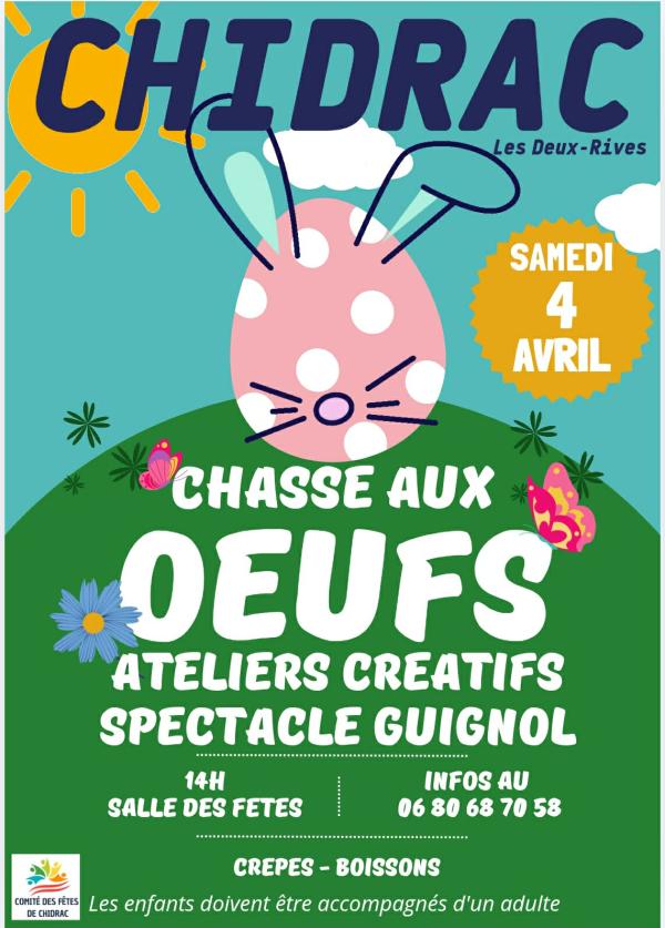 sortie à CHIDRAC, Puy de Dôme. CHASSE AUX OEUFS Sortir à CHIDRAC(Puy de Dôme). CHIDRAC.