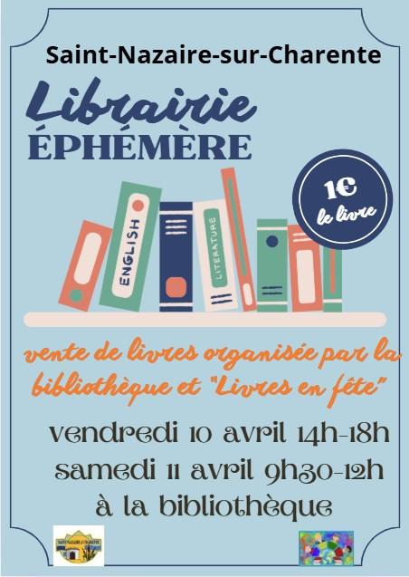 sortie à ST NAZAIRE SUR CHARENTE, Charente Maritime. LIBRAIRIE ÉPHÉMÈRE Sortir à ST NAZAIRE SUR CHARENTE(Charente Maritime). ST NAZAIRE SUR CHARENTE.