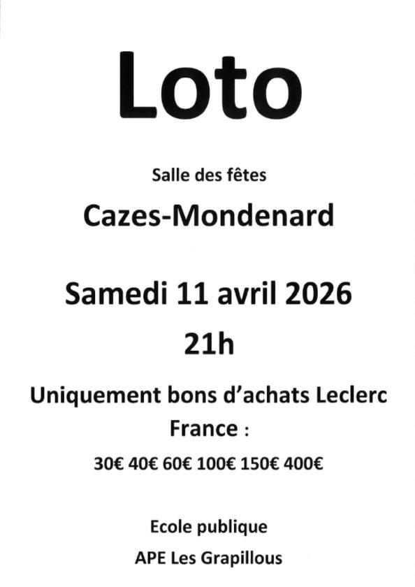 Sortir &agrave; CAZES MONDENARD(Tarn et Garonne). CAZES MONDENARD.