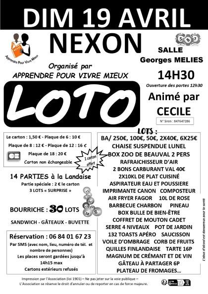 Sortir &agrave; NEXON(Haute Vienne). NEXON.