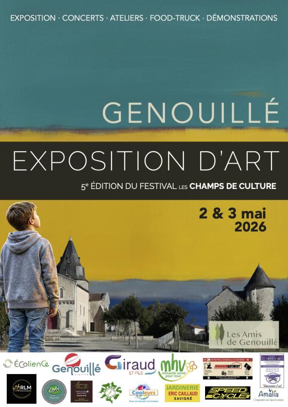 sortie à GENOUILLE, Vienne. LES CHAMPS DE CULTURE Sortir à GENOUILLE(Vienne). GENOUILLE.