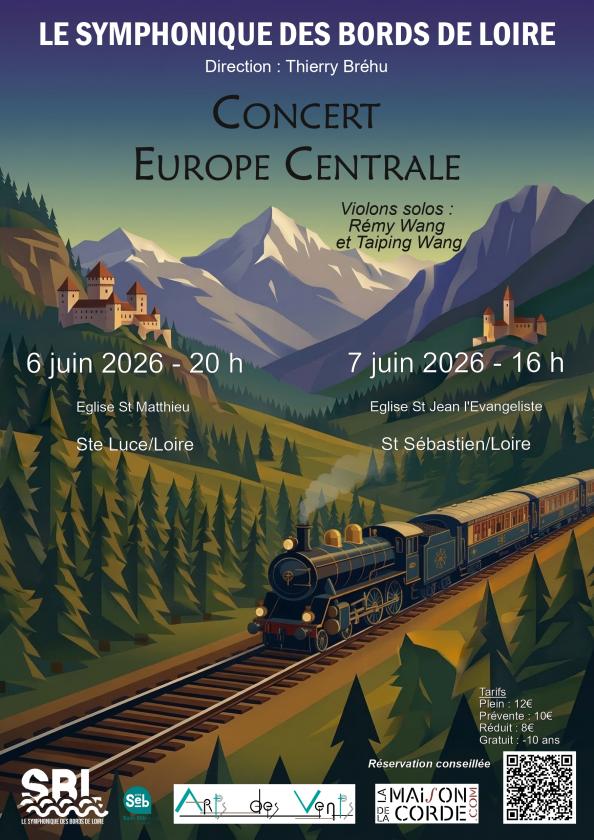 sortie à STE LUCE SUR LOIRE, Loire Atlantique. CONCERT DU SYMPHONIQUE DES BORDS DE LOIRE Sortir à STE LUCE SUR LOIRE(Loire Atlantique). STE LUCE SUR LOIRE.