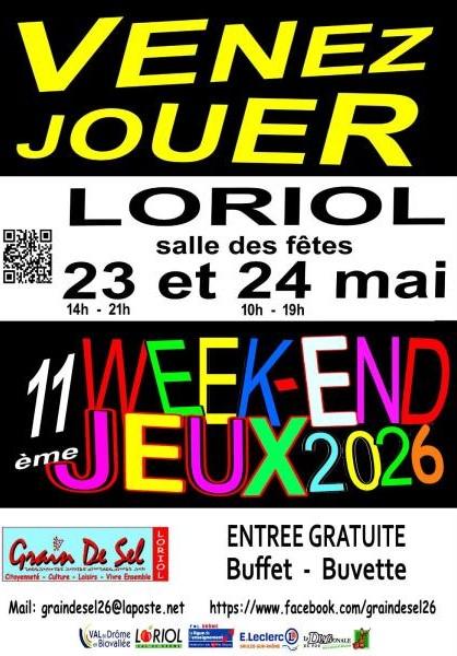 sortie à LORIOL SUR DROME, Drôme. WEEK-END JEU Sortir à LORIOL SUR DROME(Drôme). LORIOL SUR DROME.