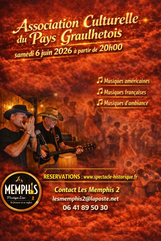 sortie à GRAULHET, Tarn. LE DUO LES MEMPHIS 2 Sortir à GRAULHET(Tarn). GRAULHET.