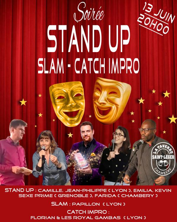 sortie à CHAMBERY, Savoie. STAND UP COMEDY / SLAM / CATCH IMPRO Sortir à CHAMBERY(Savoie). CHAMBERY.