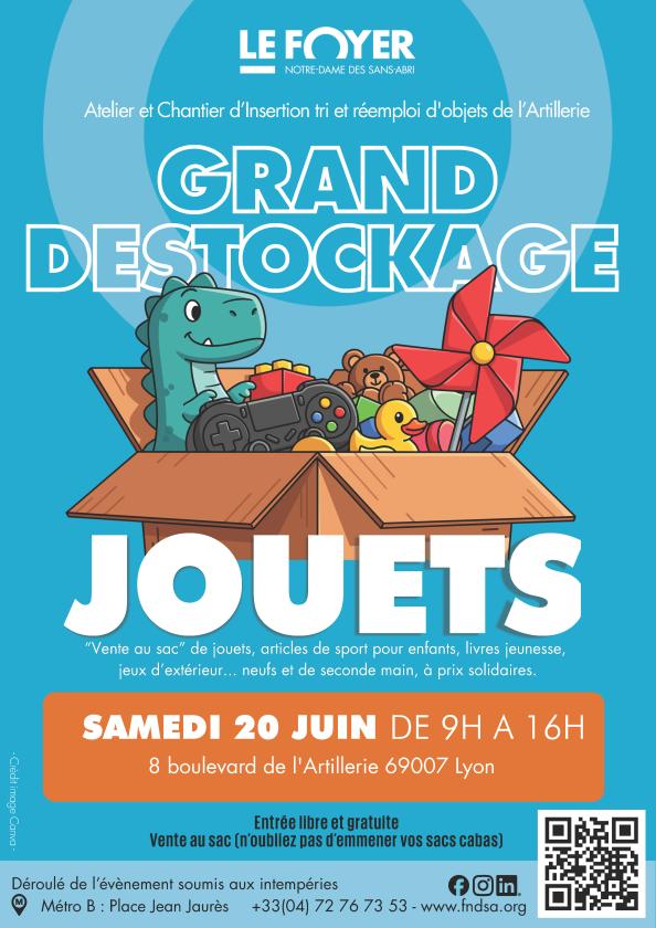 sortie à LYON, Rhône. GRAND DÉSTOCKAGE DE JOUETS DU FOYER NOTRE-DAME Sortir à LYON(Rhône). LYON.