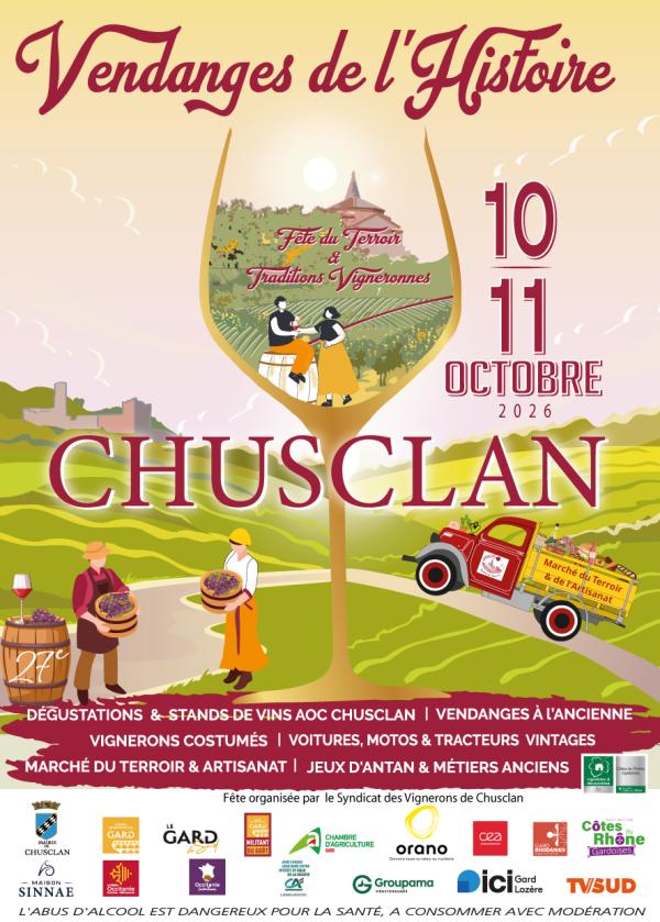 Sortir &agrave; CHUSCLAN(Gard). CHUSCLAN.