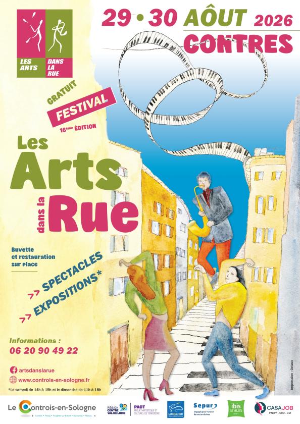 sortie à CONTRES, Loir et Cher. FESTIVAL LES ARTS DANS LA RUE À CONTRES Sortir à CONTRES(Loir et Cher). CONTRES.