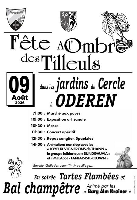 sortie à ODEREN, Haut Rhin. A L'OMBRE DES TILLEULS Sortir à ODEREN(Haut Rhin). ODEREN.