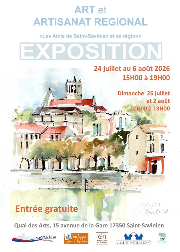 sortie à ST SAVINIEN, Charente Maritime. EXPOSITION ART ET ARTISANNAT RÉGIONAL Sortir à ST SAVINIEN(Charente Maritime). ST SAVINIEN.