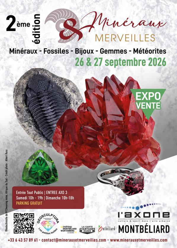 sortie à MONTBELIARD, Doubs. SALON MINÉRAUX & MERVEILLES Sortir à MONTBELIARD(Doubs). MONTBELIARD.