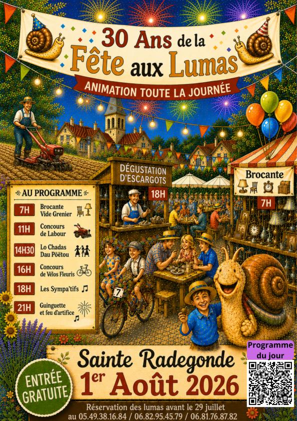 sortie à STE RADEGONDE, Vienne. FÊTE DES LUMAS Sortir à STE RADEGONDE(Vienne). STE RADEGONDE.