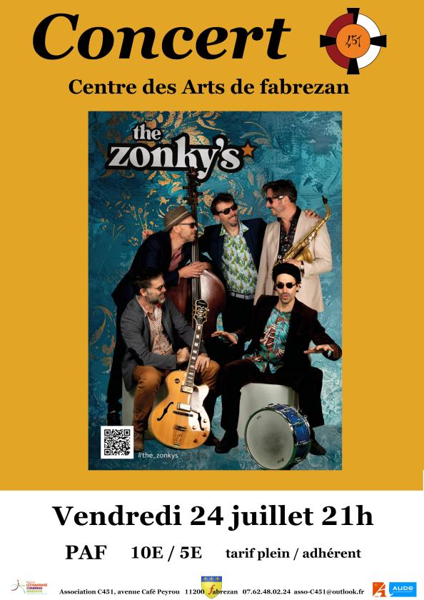 sortie à FABREZAN, Aude. "THE ZONKY'S" SKA/JAZZ Sortir à FABREZAN(Aude). FABREZAN.