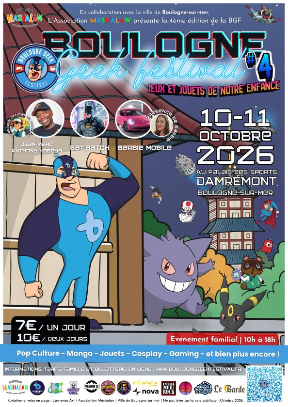 sortie à BOULOGNE SUR MER, Pas de Calais. BOULOGNE GEEK FESTIVAL #4 - 2026 Sortir à BOULOGNE SUR MER(Pas de Calais). BOULOGNE SUR MER.