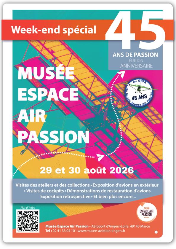 sortie à MARCE, Maine et Loire. LE MUSÉE ESPACE AIR PASSION FÊTE SES 45 ANS Sortir à MARCE(Maine et Loire). MARCE.