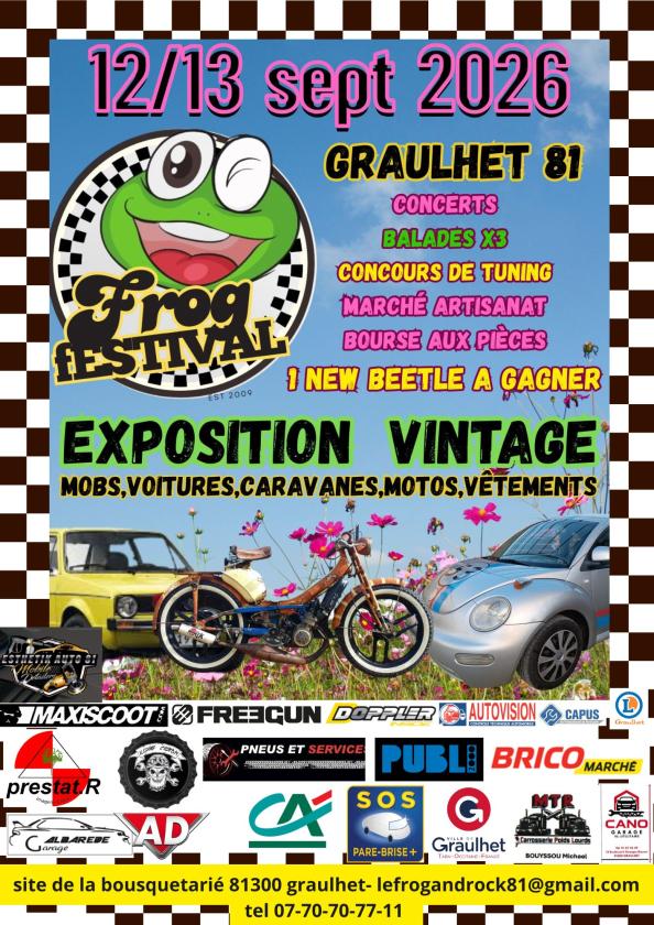 sortie à GRAULHET, Tarn. FROGFESTIVAL YOUNGTIMER EVENT Sortir à GRAULHET(Tarn). GRAULHET.