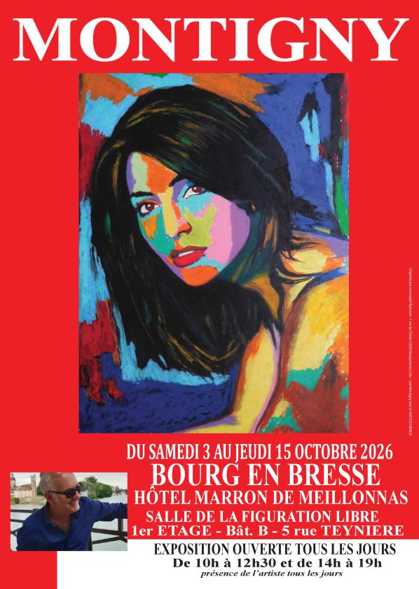 sortie à BOURG EN BRESSE, Ain. EXPOSITION JOEL MONTIGNY Sortir à BOURG EN BRESSE(Ain). BOURG EN BRESSE.
