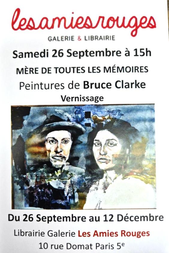 sortie à PARIS, Paris. MÈRE DE TOUTES LES MÉMOIRES - PEINTURES - B CLARKE Sortir à PARIS(Paris). PARIS.