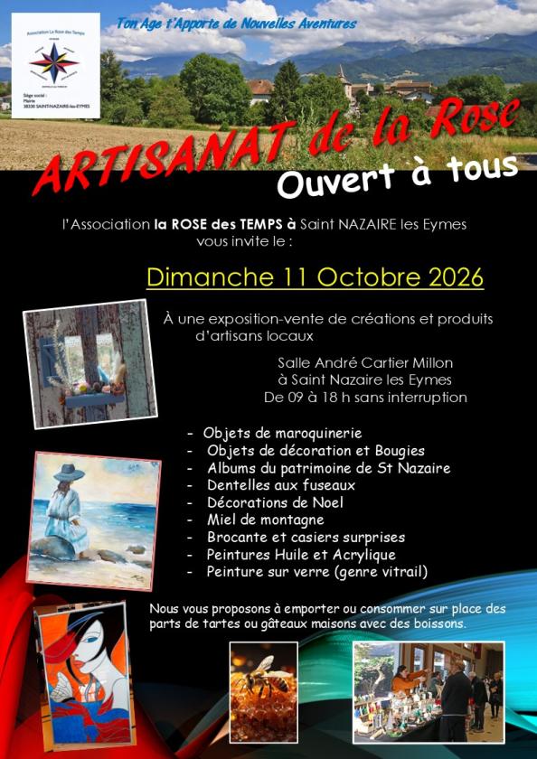 sortie à ST NAZAIRE LES EYMES, Isère. ARTISANAT DE LA ROSE Sortir à ST NAZAIRE LES EYMES(Isère). ST NAZAIRE LES EYMES.