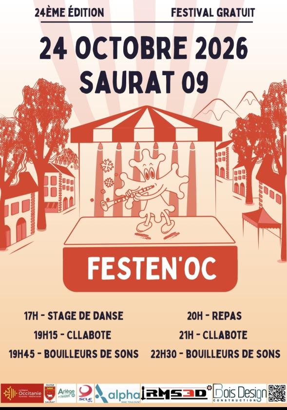 sortie à SAURAT, Ariège. FESTEN’OC CLOTURE 2026 Sortir à SAURAT(Ariège). SAURAT.