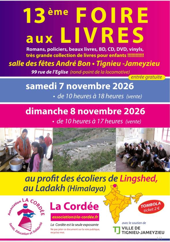 sortie à TIGNIEU JAMEYZIEU, Isère. FOIRE AUX LIVRES Sortir à TIGNIEU JAMEYZIEU(Isère). TIGNIEU JAMEYZIEU.