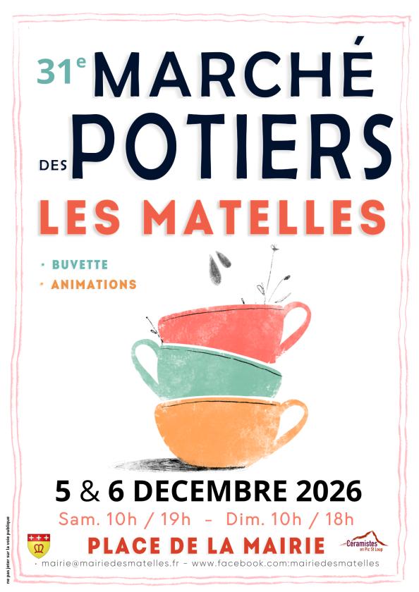 sortie à LES MATELLES, Hérault. MARCHÉ DES POTIERS DES MATELLES Sortir à LES MATELLES(Hérault). LES MATELLES.