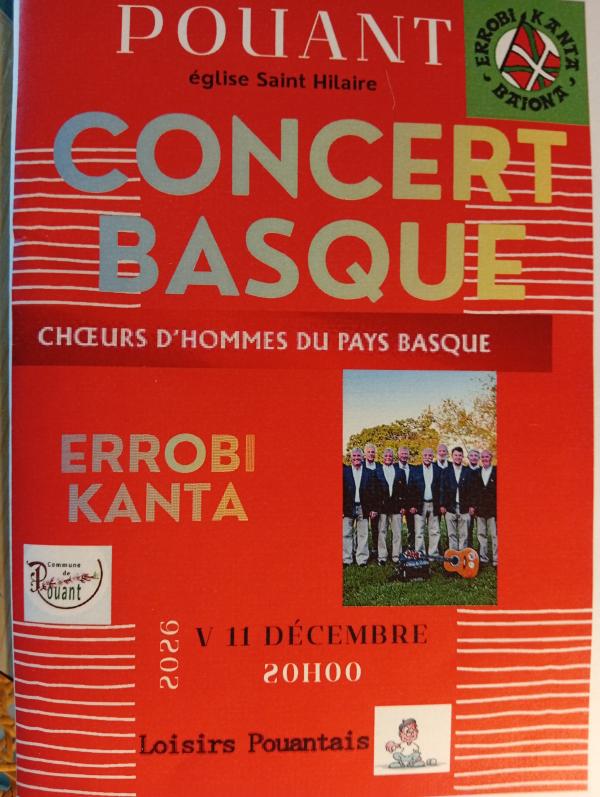 sortie à POUANT, Vienne. CONCERT BASQUE À POUANT Sortir à POUANT(Vienne). POUANT.