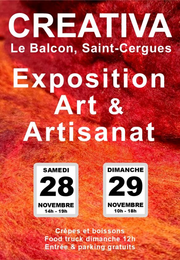 sortie à ST CERGUES, Haute Savoie. CREATIVA EXPOSITION D'ART & ARTISANAT Sortir à ST CERGUES(Haute Savoie). ST CERGUES.