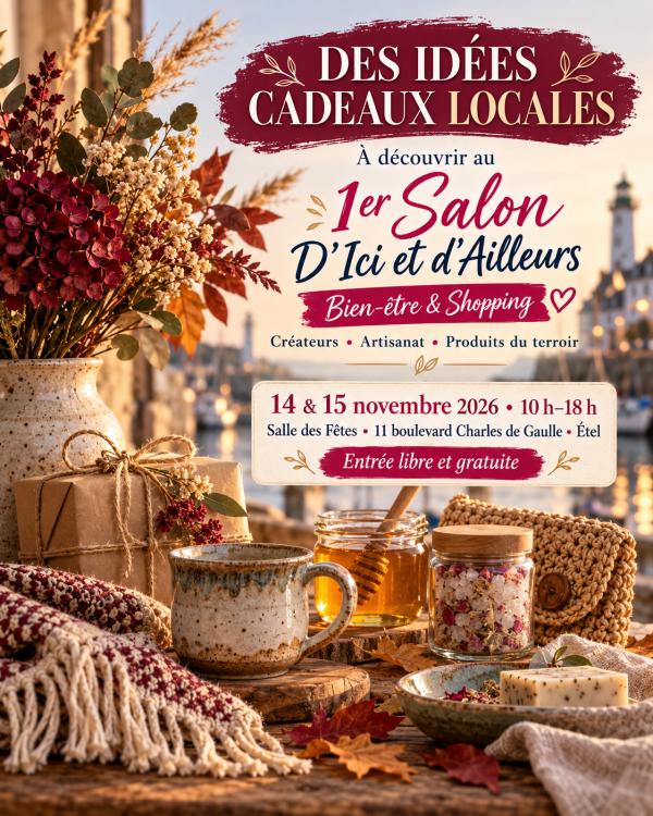 sortie à ETEL, Morbihan. 1ER SALON SHOPPING ET BIEN-ÊTRE DE ETEL Sortir à ETEL(Morbihan). ETEL.