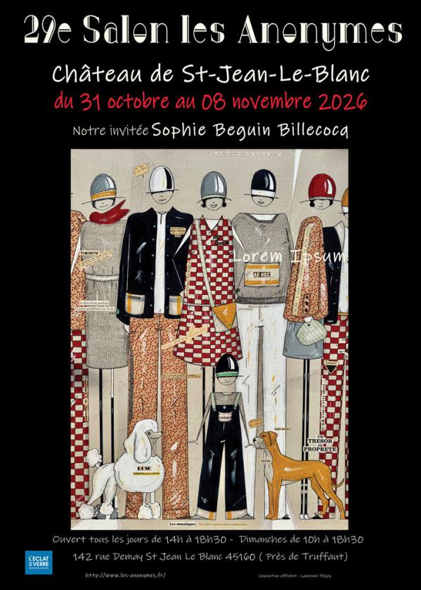 sortie à ST JEAN LE BLANC, Loiret. 29E SALON DES ANONYMES (LOIRET) Sortir à ST JEAN LE BLANC(Loiret). ST JEAN LE BLANC.